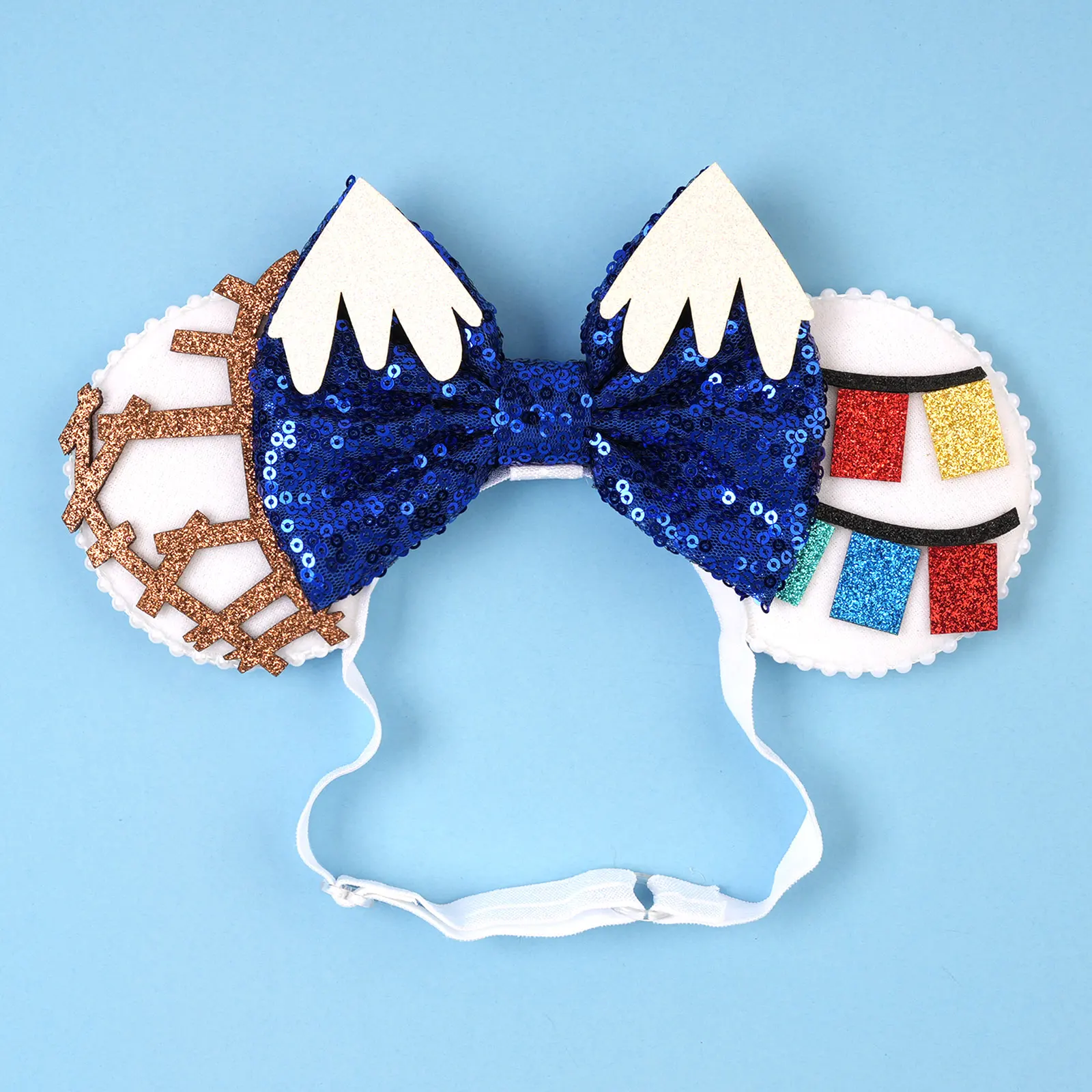 Weihnachts-Mausohren, verstellbares elastisches Stirnband für Erwachsene und Kinder, Schleife, Nylon-Haarband, Festival, Party, Cosplay, DIY-Haarschmuck