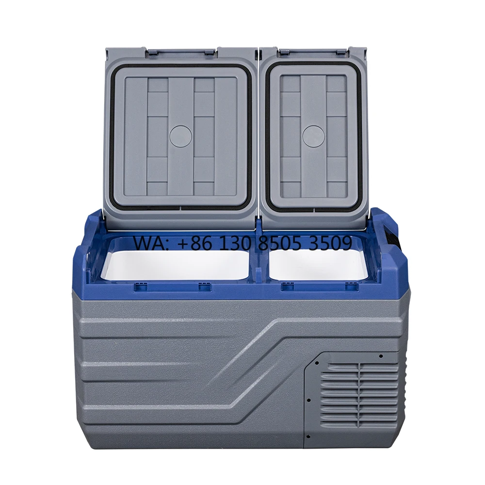 

NLD Wholesale 2-door Mobile Camping Refrigerator 12/24V Car Freezers Portable Mini Vehicle Fridge for Outdoor