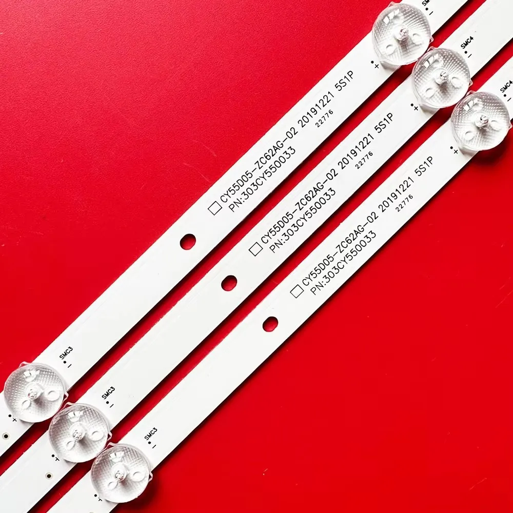 1/2TV LED Strip for 55PU11TC-SM/MR55850 CY55D05-ZC62AG-02 303CY550033 08-55DN-3030-OD35-5X10-566X12-20200623 OV55350 HV550QUB-F