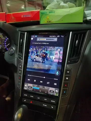 인피니티 Q50 Q60 2013-2023용 테슬라 스타일 카 라디오 GPS 네비게이션 CarPlay 32GB