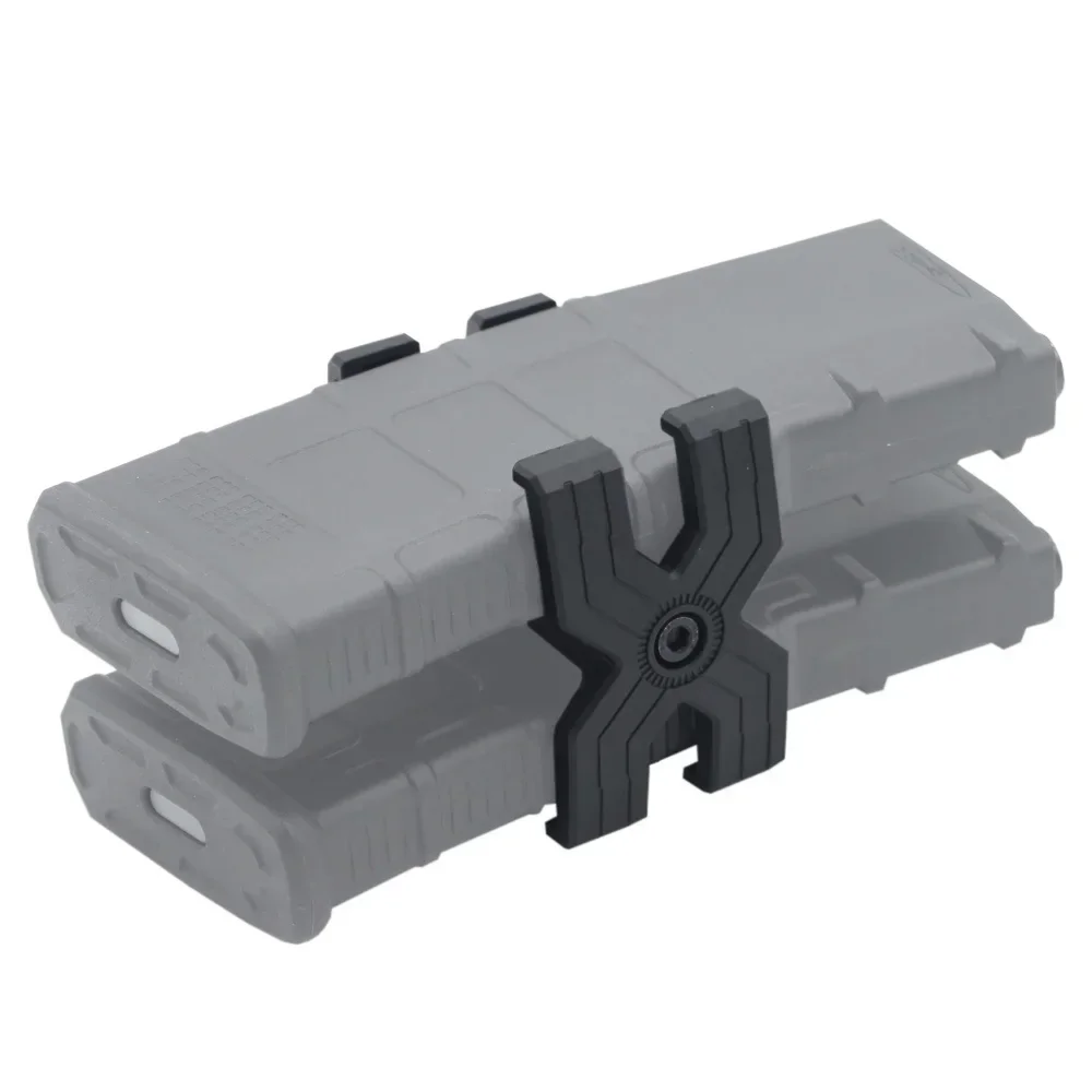 Mag Braçadeira de Conector Paralelo, Tático Dual Magazine Acoplador Clip, Mag Carregador, Acessório Toy, 5.56, M4, AR15