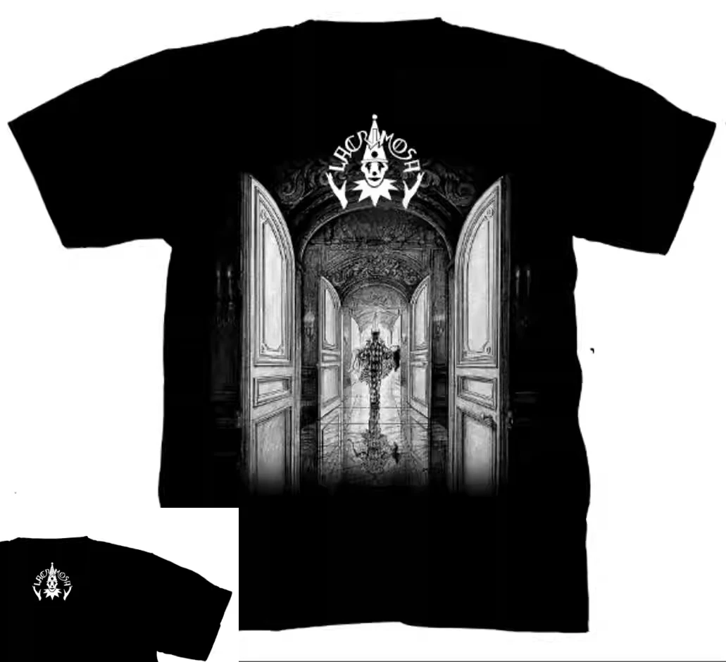 

LACRIMOSA-Elodia American High Street Devil Dark Style Skull Rock Casual Loose Men's Short-sleeved T-shirt Women's Couple Style