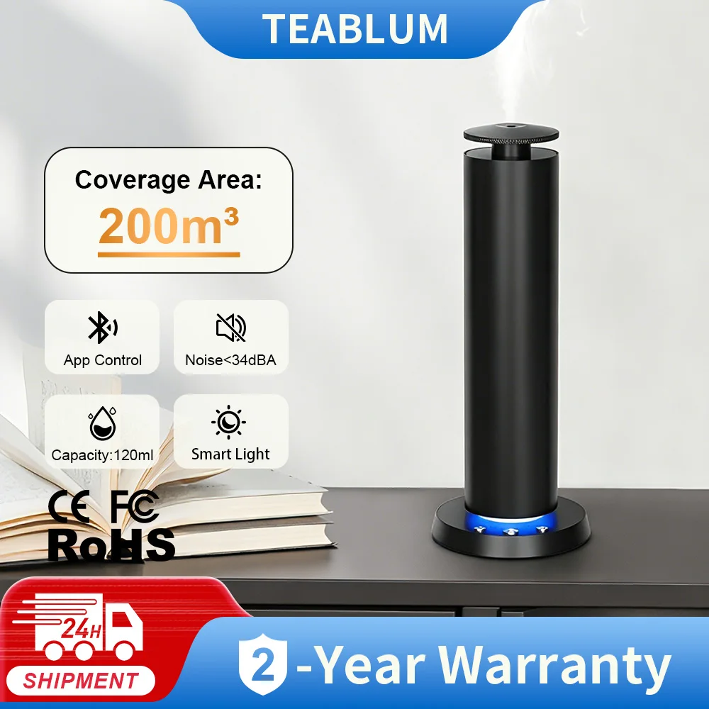 200m³ Smart Electric Smell Distributor Office Fragrance Diffuser Type-C Charging Aromatherapy Machine Home Aroma Diffuser