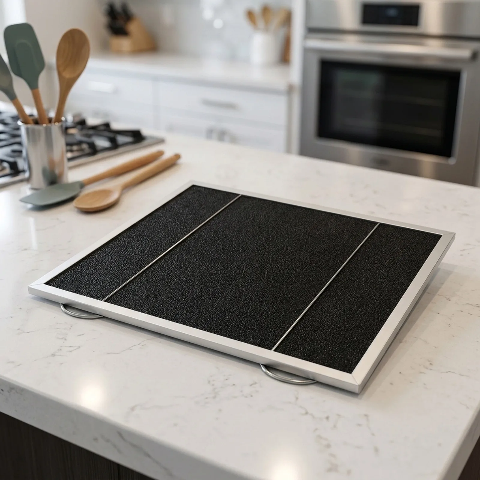 For Multi Layer Aluminum Grease Filter Screen 36x30x2cm Silver High Efficiency Air Purification For Range Hood Kitchen Appliance