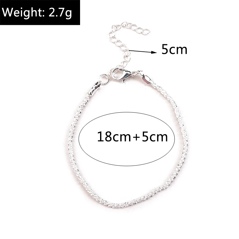 Aihua Silberfarbenes Kettenarmband mit Polaris-Stern für Damen, Trendiges Kreuz-Charm-Armband, Geburtstagsgeschenk für Frauen – Detail 10