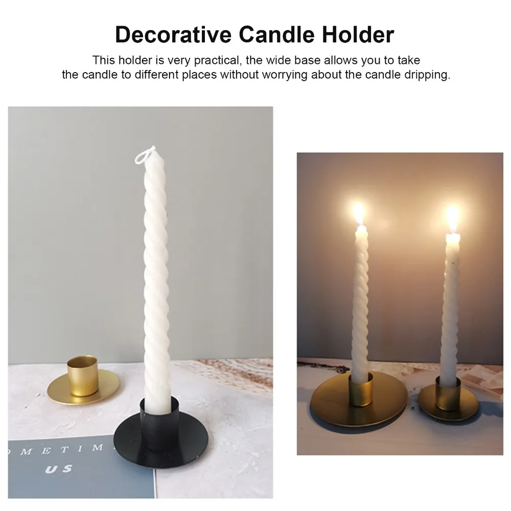 Single Head Brass Candle Holder Geometry Iron Wrought Iron Candlestick Gold Geometry Candleholder Christmas Mantel Display