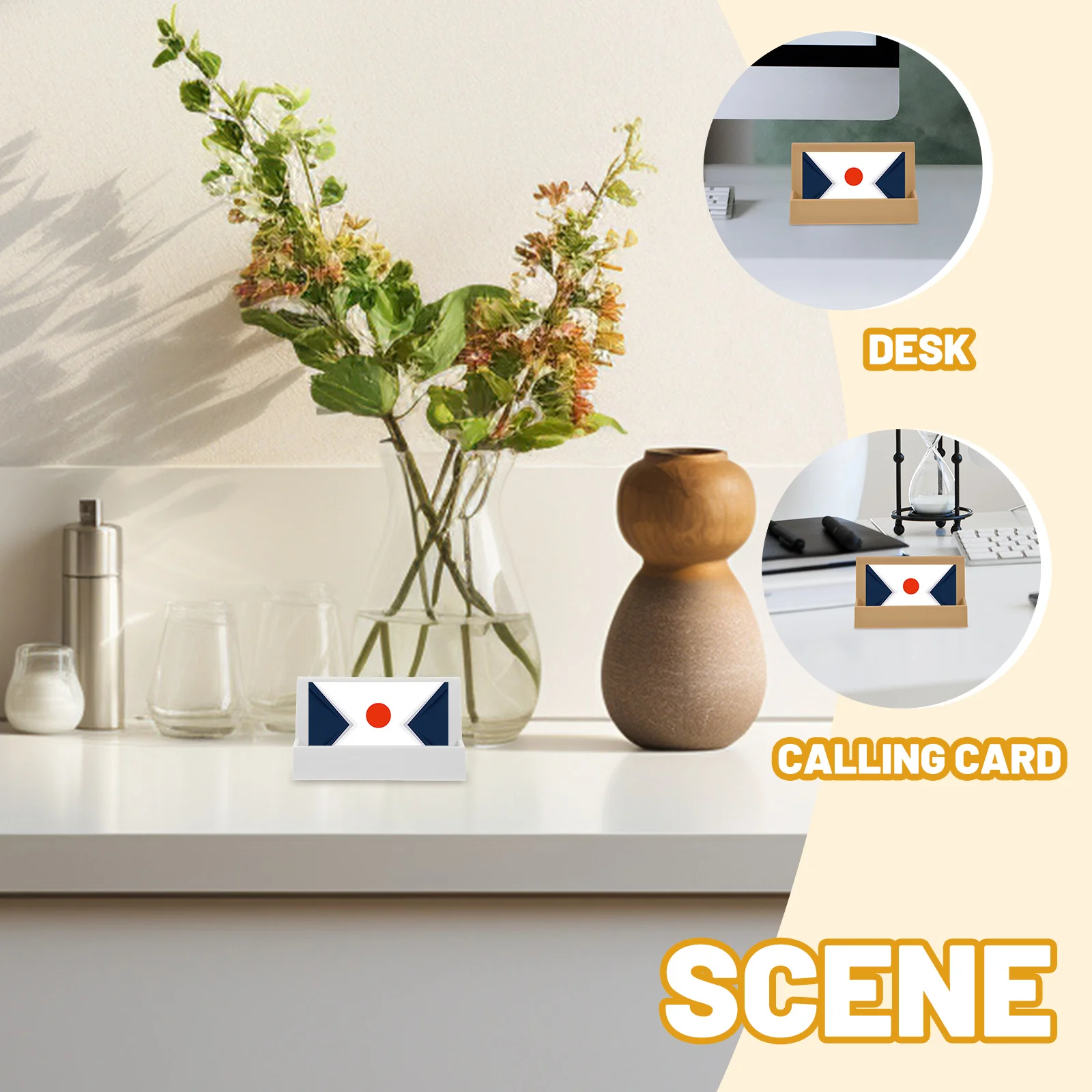 

Professional Business Card Display Holder Plastic Office Cards Organizer for Desk Name Card Stand Office Cards Organizer