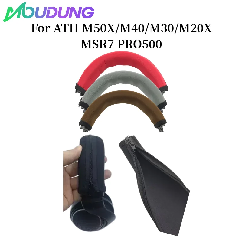 

Universal Full Closure Headphone Headband For ATH M50X/M40/M30/M20X MSR7 PRO500 Headpad Zipper protection Headbeam cover