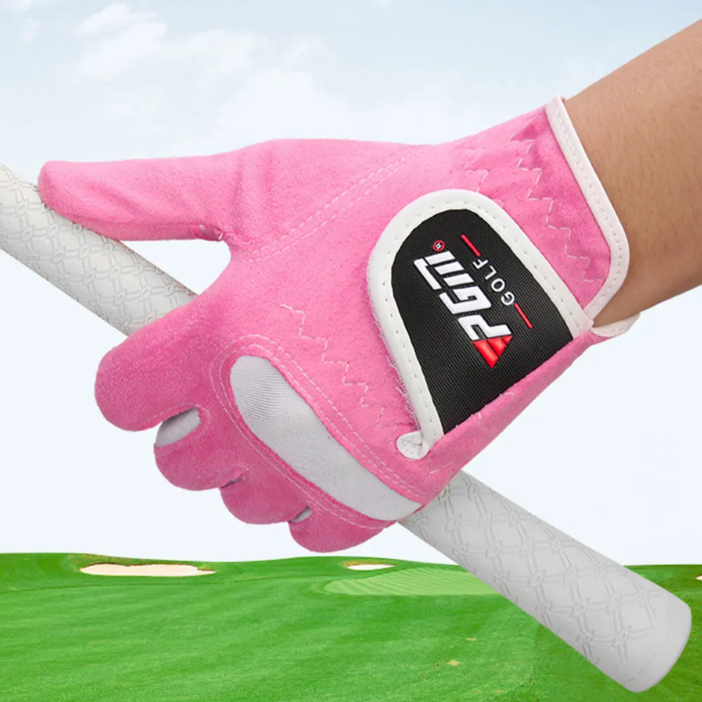 

PGM New Golf Wear Women Sport Gloves Sweat Absorbent Microfiber Cloth Soft Comfortable Breathable Anti slip Abrasion Gloves 골프웨어