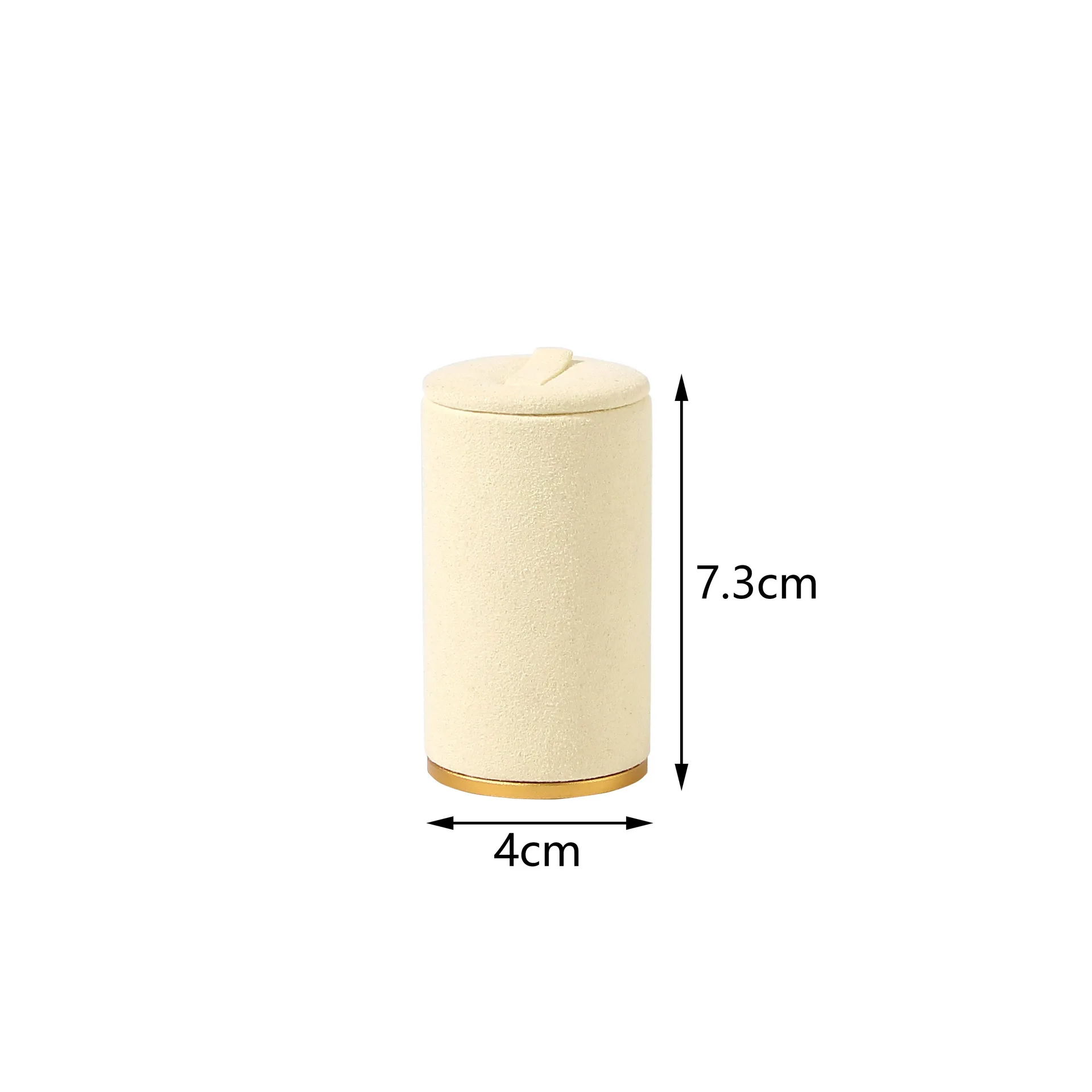 Kreative Kombination mit Schmuck regal Metall beige Wildleder Schmuck Ring Halskette Armband Anhänger Fenster Shooting Requisiten