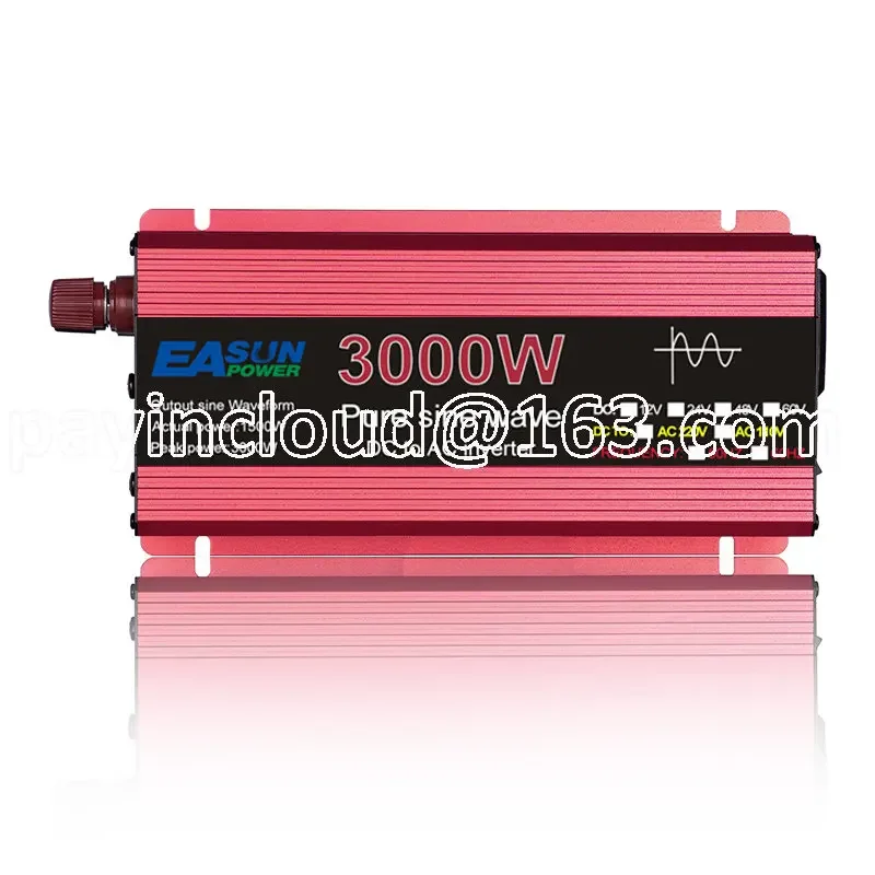 

Shipping Ukraine 3kw 3000 Watt 12V 24V 48V Dc to AC 220V 1000W 1600W 2200W Car RV Power Pure Sine Wave Power Inverter 3000w