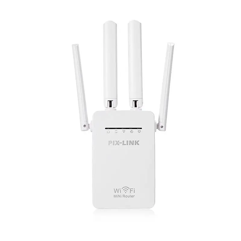 

PIXLINK Wireless WIFI Router WIFI Repeater Wilreless-N Wi-Fi 300Mbps Booster Extender Home Network 802.11b/G/N RJ45 2 Ports WR09