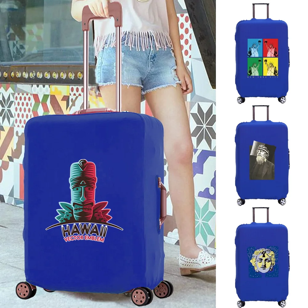 

Luggage Case Scratch Resistant Thicken Trolley Protective Cover Apply To 18-28 Inch Sculpture Print Travel Accessory Covers