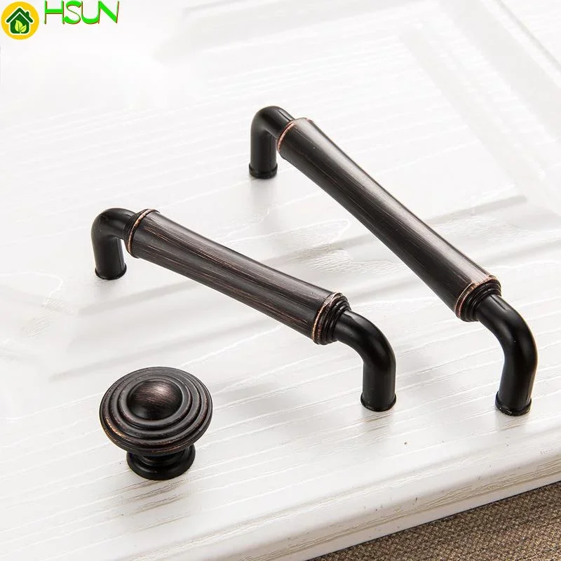 European style coffee ancient handle zinc alloy cabinet handle antique drawer handle Wenzhou handle