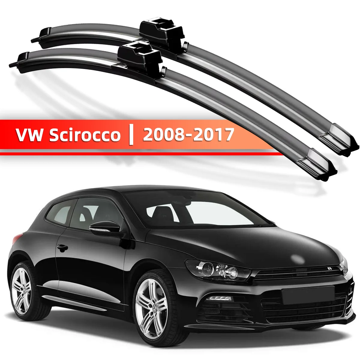 2PCS Auto Scheibenwischer Geeignet Für VW Scirocco 2008-2017 Auto Windschutzscheibe Zubehör 2009 2010 2011 2012 2013 2014 2015 2016