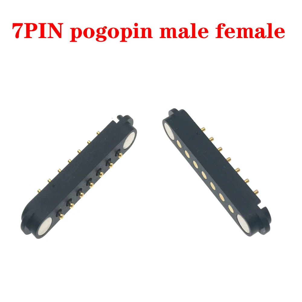 7PIN 8PIN Waterproof Pogo Pin Magnetic Connector Male Female Spring Loaded DC Power Socket Precision power hardware accessory