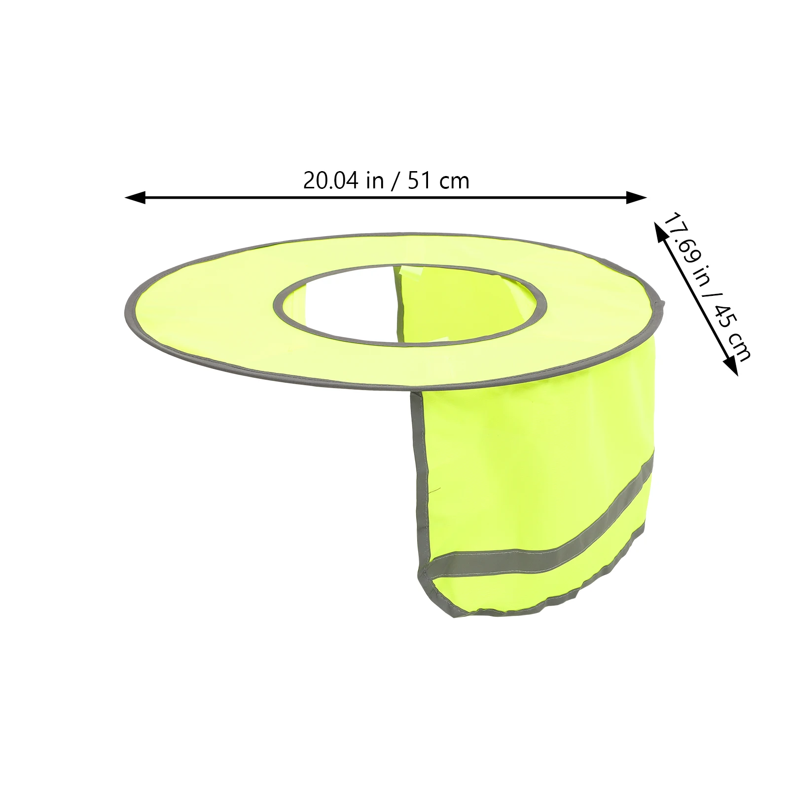 

Sun Visor Practical Hard Hat Shade Full Brim Non-irritating Polyester Plain Cloth High Visibility