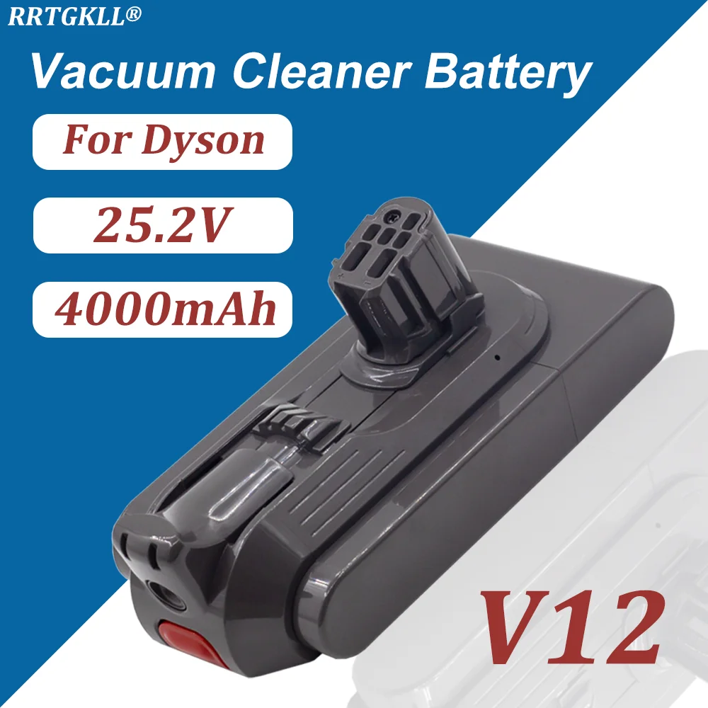 

Vacuum Cleaner Battery for Dyson V12 4000mAh Detect Slim Cordless Compatible Models SV20, SV30, SV35, SV46 Vacuum Cleaner 25.2V