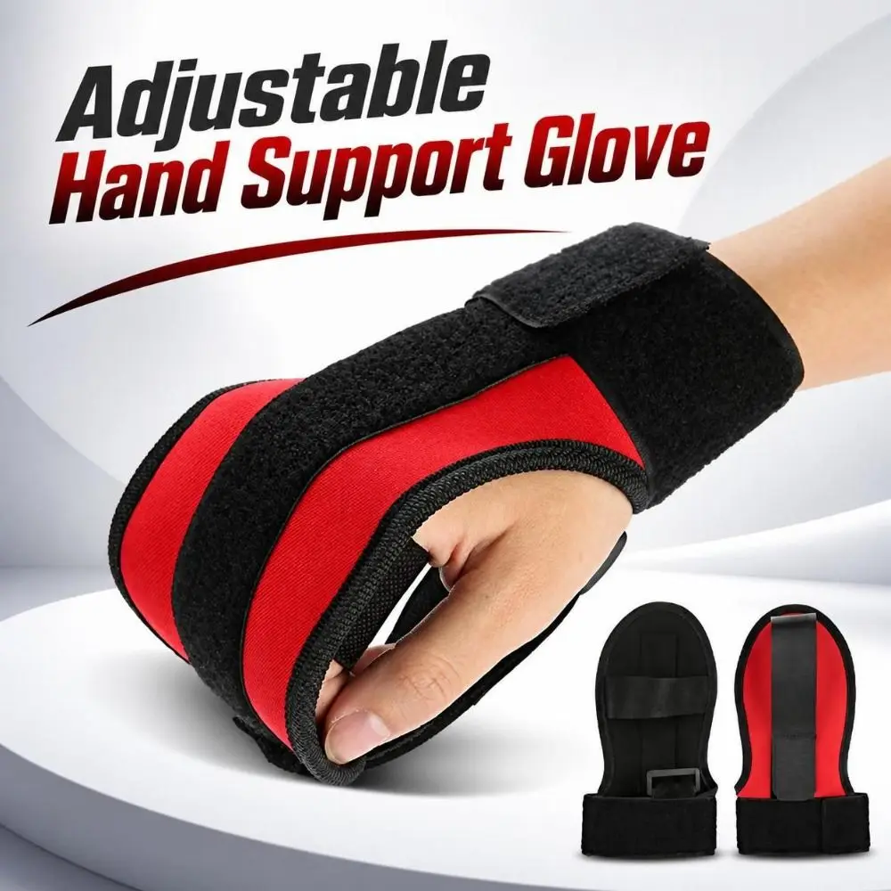 Adjustable Hand Support Glove Flexible Breathable Finger Securing Glove Wear-resistant Lightweight Hand Fixing Strap Daily Use