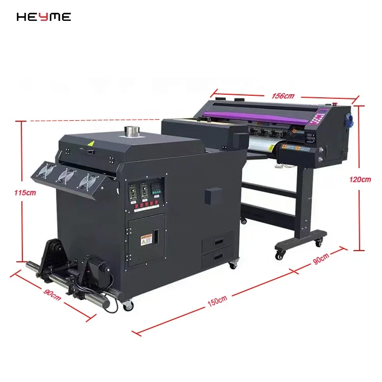 

Products subject to negotiation2022 Heyme 60cm size 24 inch Dual i3200 4720 XP600 printhead Pet film transfer DTF printer