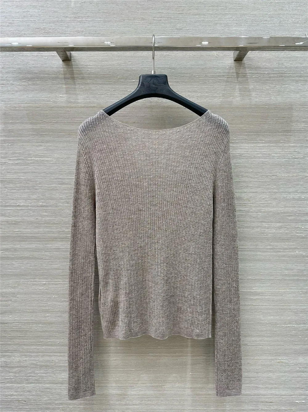 

25. Ранняя осень, новый женский высококачественный вязаный свитер с кашемировой цепочкой и бусинами