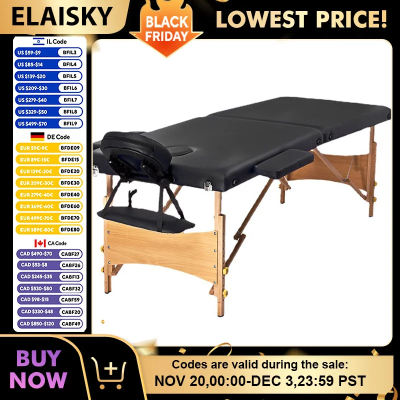 

Складная массажная кровать для красоты, массажная кровать для красоты из цельного дерева, портативная терапевтическая кровать для прижигания, кровать для красоты тела и ресниц