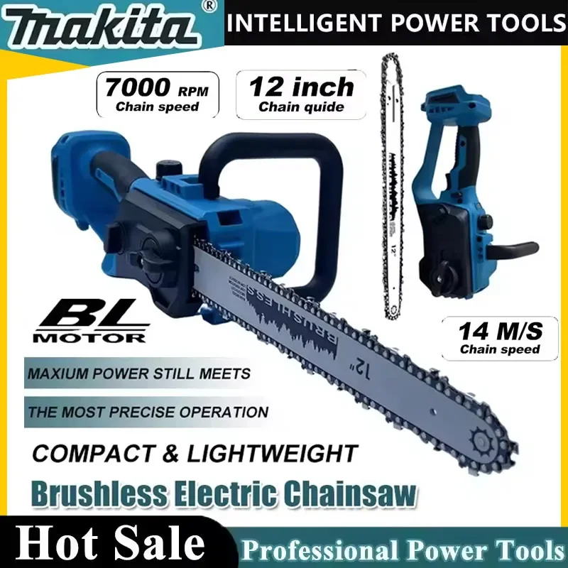 

Makita 12V 18V LXT Brushless Chainsaw 12 Inch Auto Oiler Cordless Electric Saw for Tree Cutting And Wood Logging