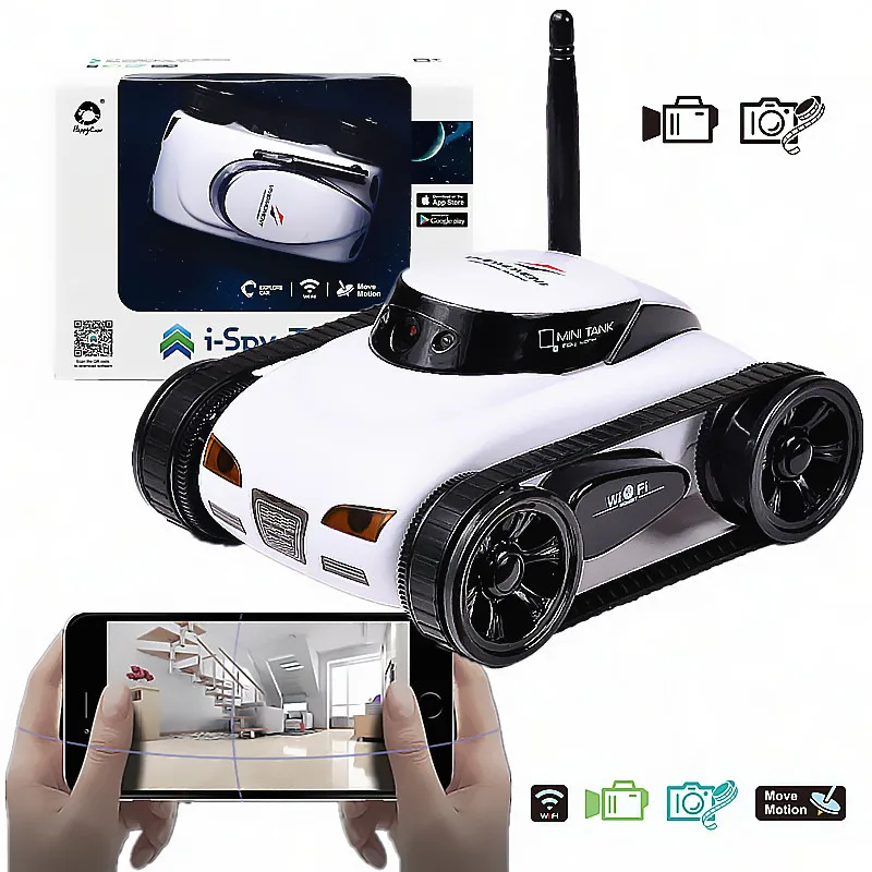 FPV WIFI RC Car with HD Camera Real-time Quality Mini  Video Remote Control Robot Tank Intelligent IOS Anroid APP Wireless Toys