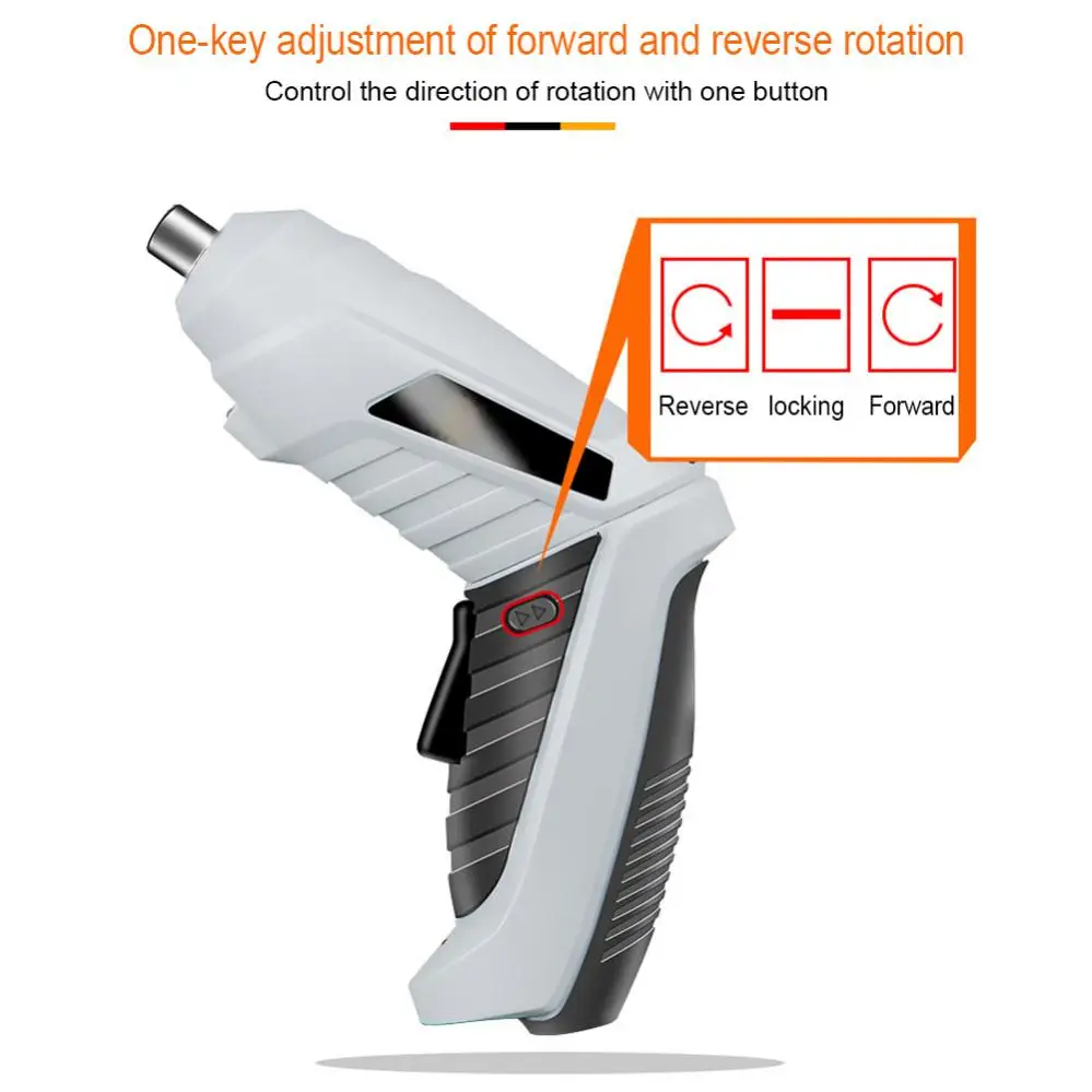 Electric Screwdriver Rechargeable Cordless Electric Screw Driver for Furniture Installation, Mini Electric Screwdriver