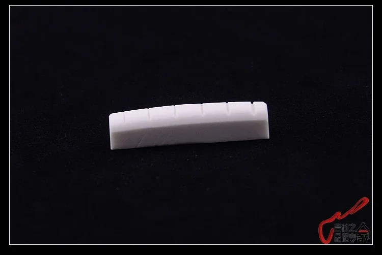 New - 1 Piece  GuitarFamily Real Slotted  Bone Nut For Folk  Acoustic Guitar / Electric Guitar   42MM/43MM*6MM*9MM