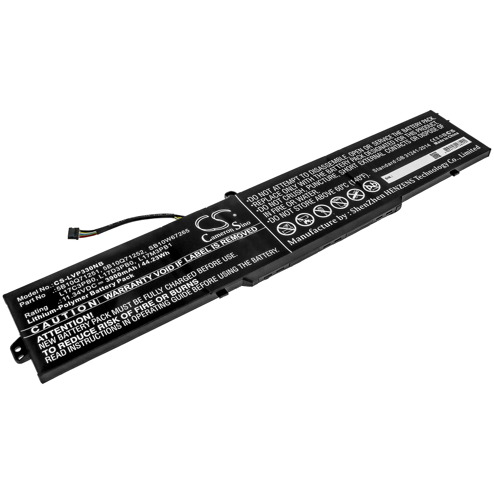 

CS Notebook Laptop Battery for Lenovo IdeaPad 330-15ICH 81FK00A5AU 81FK0076MZ 330-17ICH L004YAU Fits 5B10Q71251 L17C3PB0 3PB1