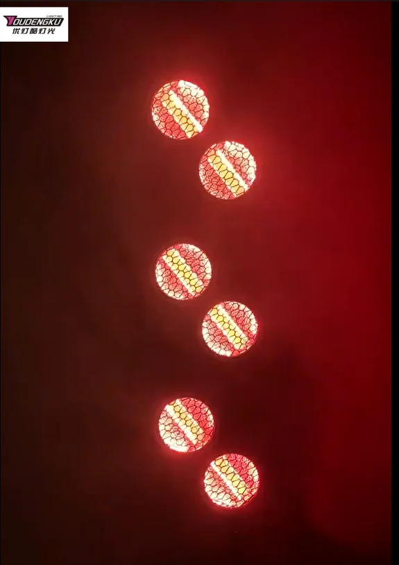 1 قطعة 6x60 واط الخطي COB خمر بليندر مصفوفة ضوء مصباح ليد بار سداسية جو المرحلة التمرير ستروب الإضاءة