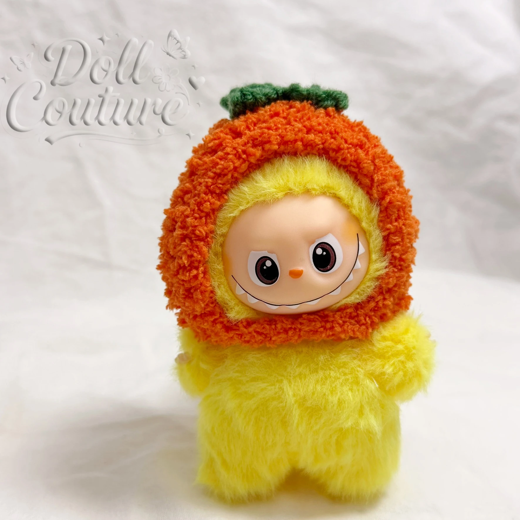 

For 10.5cm Labubu 4.0 Handmade Vegetable and Fruit Series Knitted Headwear Pineapple Aubergine Clothing Accessories