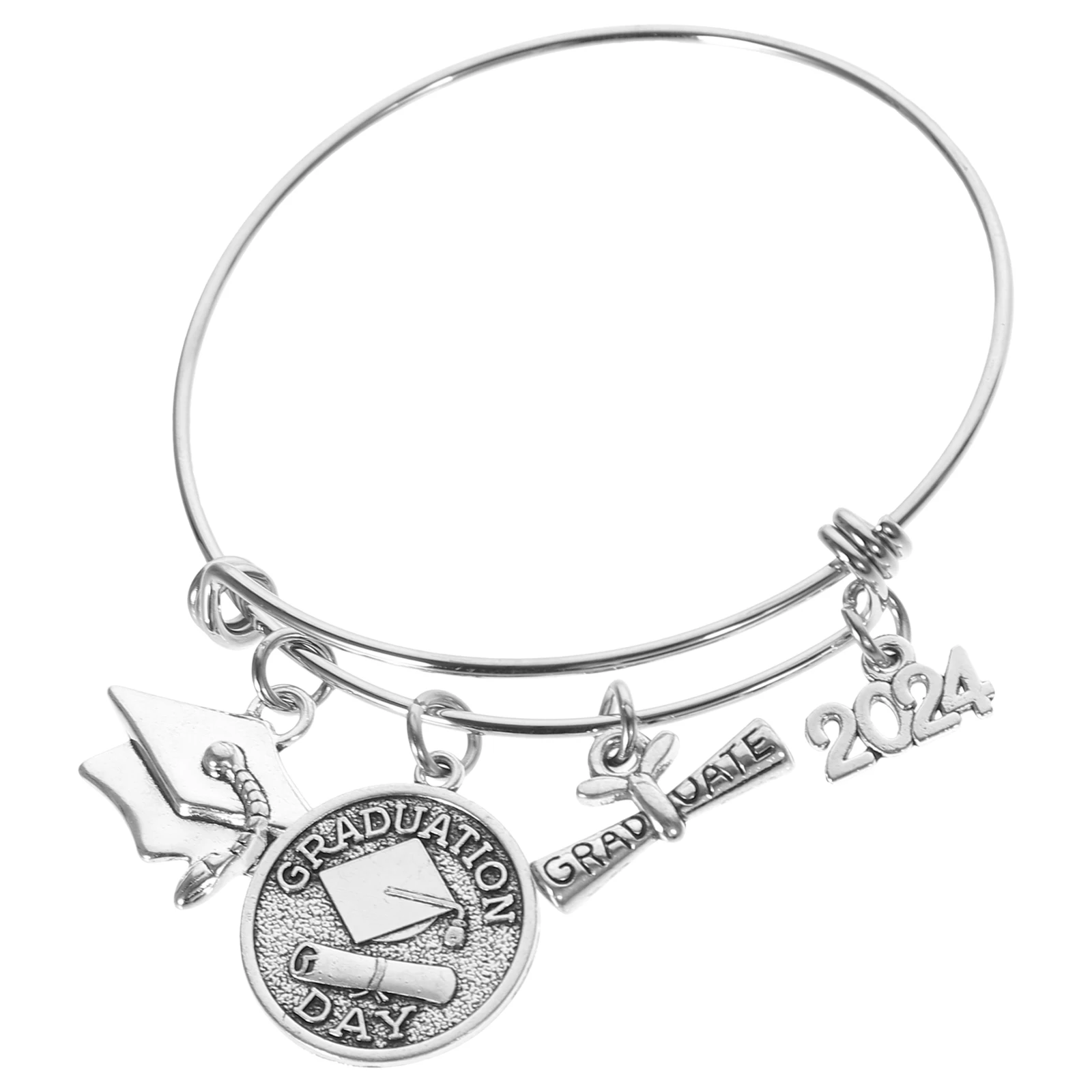 

First Bracelet Graduation Hat Stainless Steel Zinc Alloy Adjustable for Graduate