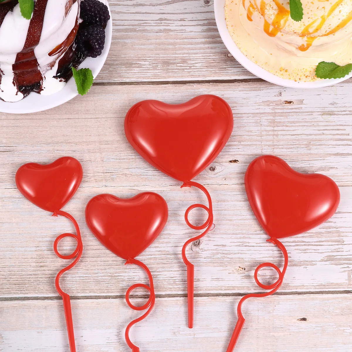 

32Pcs Heart Cake Picks Creative Love Shape Party Cupcake Decor Birthday Cake Decoration Romantic Dessert Toppers