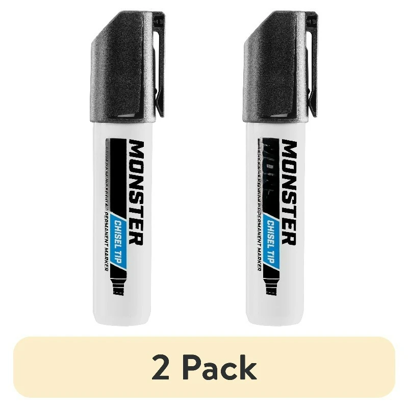 

1-Pack Black Monster Chisel Permanent Marker