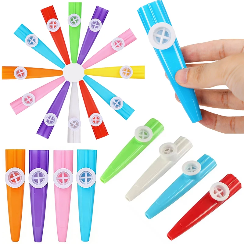 Verschiedene Farben 5/10/15/20 Stück Kazoo Flöte Pfeife Mund Kazoos Mundharmonika für Anfänger Geburtstagsgeschenk Festival Party Souvenirs ZYF