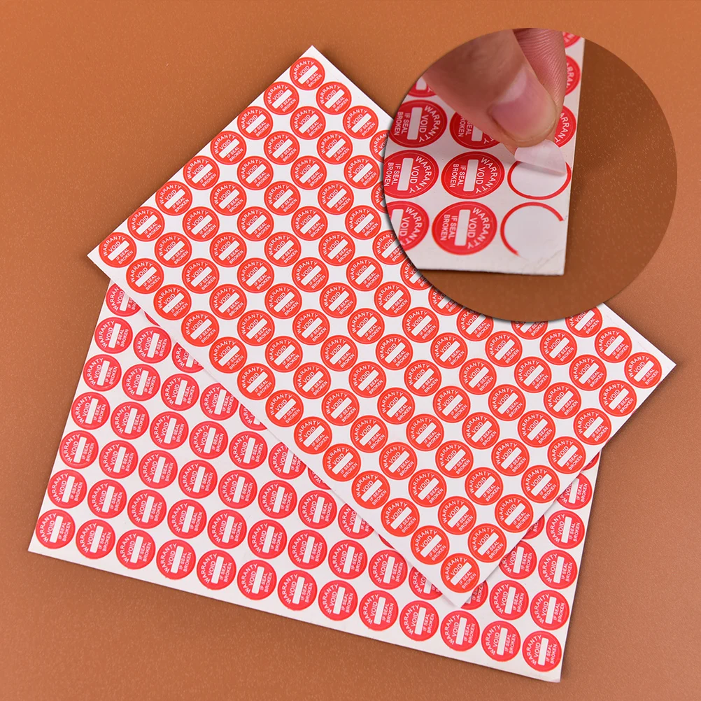2sheets (total 208Pcs) Universal Guaranteed VOID Sticker Strong Adhesive Warranty Fragile Seal Label Sticker 10x10mm