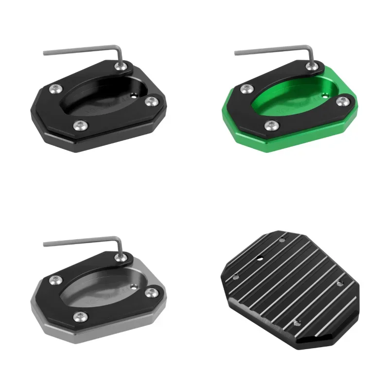 Side Stand Pad Plate Kickstand Enlarger Support Extension For Kawasaki Ninja ZX-4R ZX-4RR ZX4RR ZX4R ZX 4RR 4R 23-24 Motorcycle