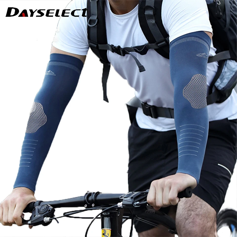 1 Pair Outdoor Sunscreen Sleeves Sports Ice Silk Anti-UV Breathable Fishing Bike Hiking Climbing Running Arm Guard Men Women