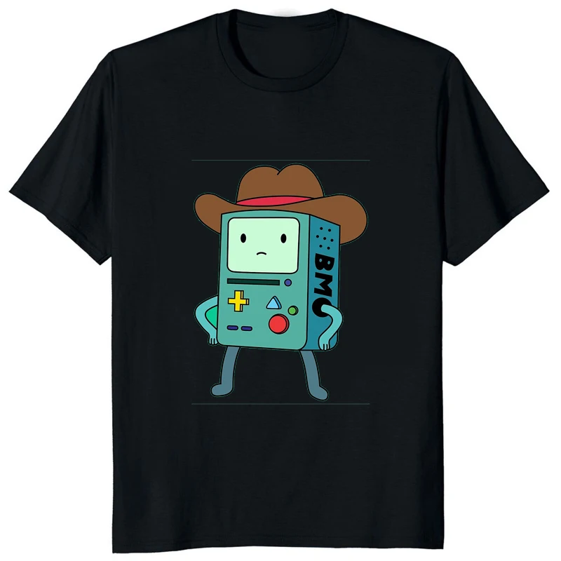 Hot Sale Adventure Time Printed Cartoon Man T-shirt Loose Casual Fashion Streetwear Women Tops Harajuku Y2k Otaku Soft Clothing