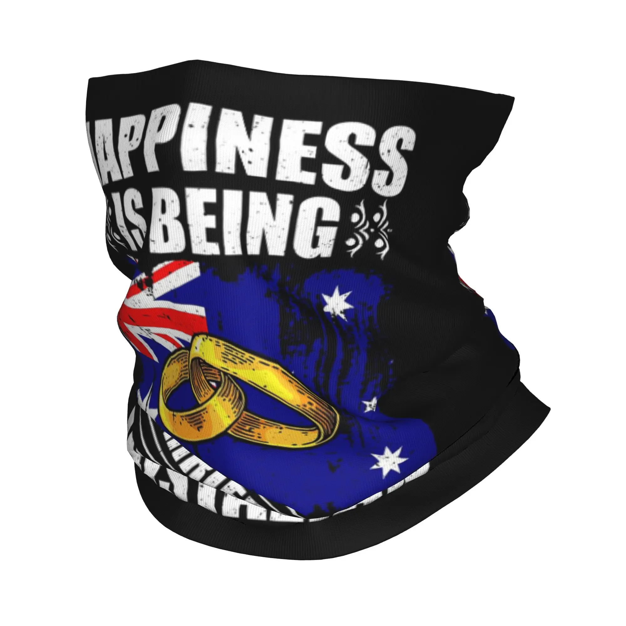 

Счастье — это быть женатым на женщину, которая носит бандану с австралийским флагом, многофункциональный шарф-накидка с принтом, маска для лица, унисекс, для взрослых, для езды на велосипеде