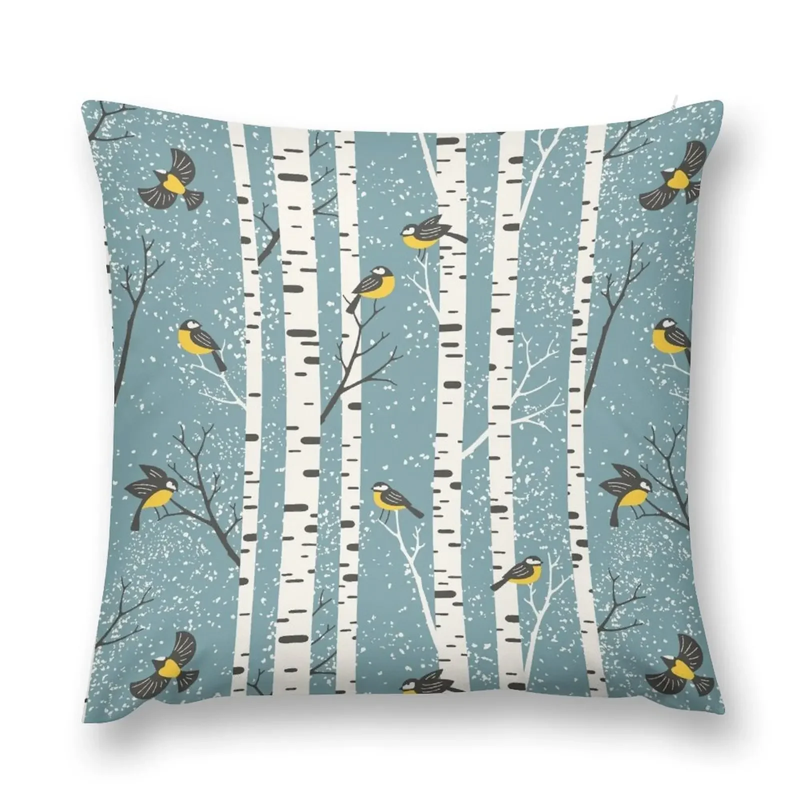 

Snowy Birches Throw Pillow Rectangular Cushion Cover covers for pillows home decor items pillow