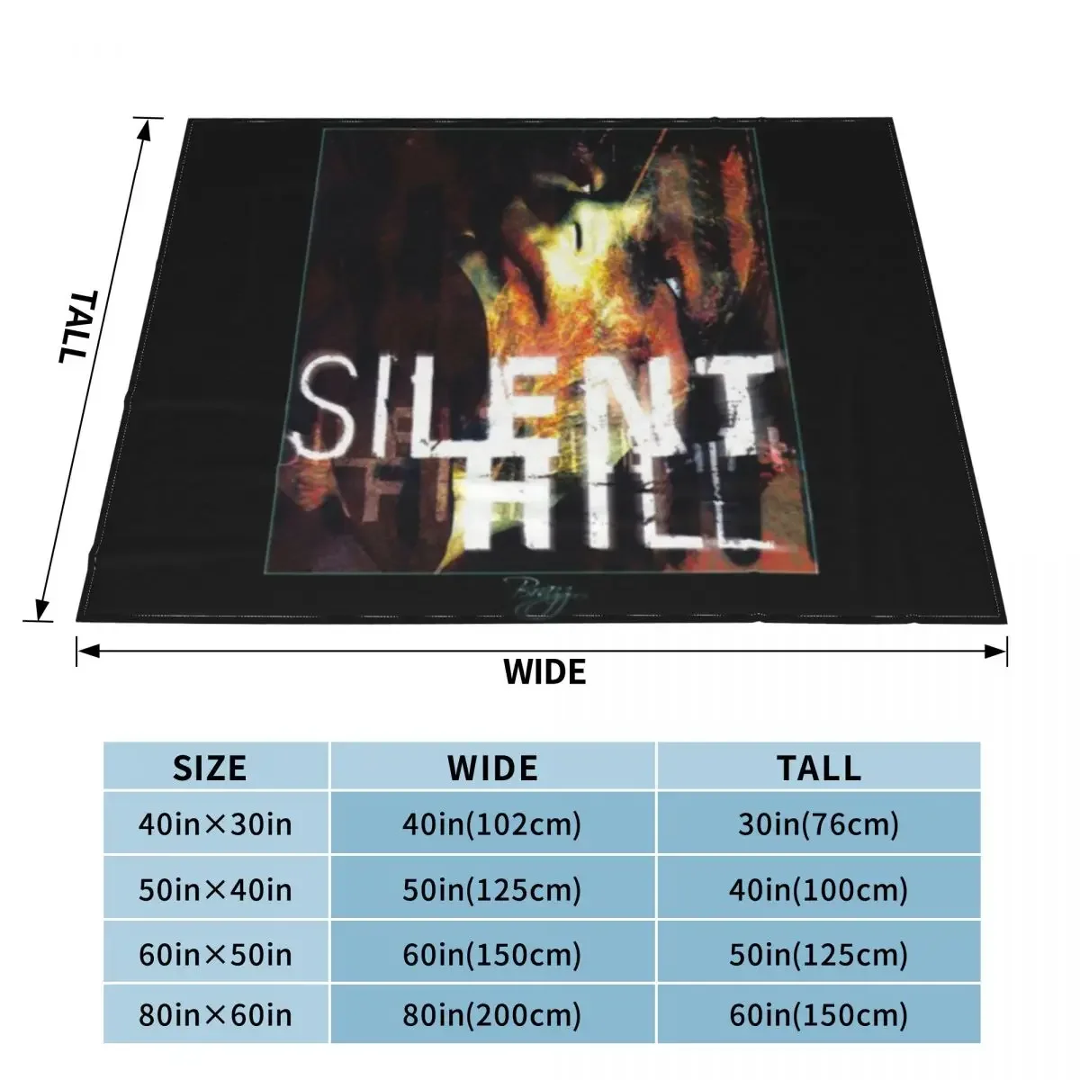 Silent Hill 1 - Ps1 Box Art (Old Cover) An Ultra-Soft Micro Fleece Blanket