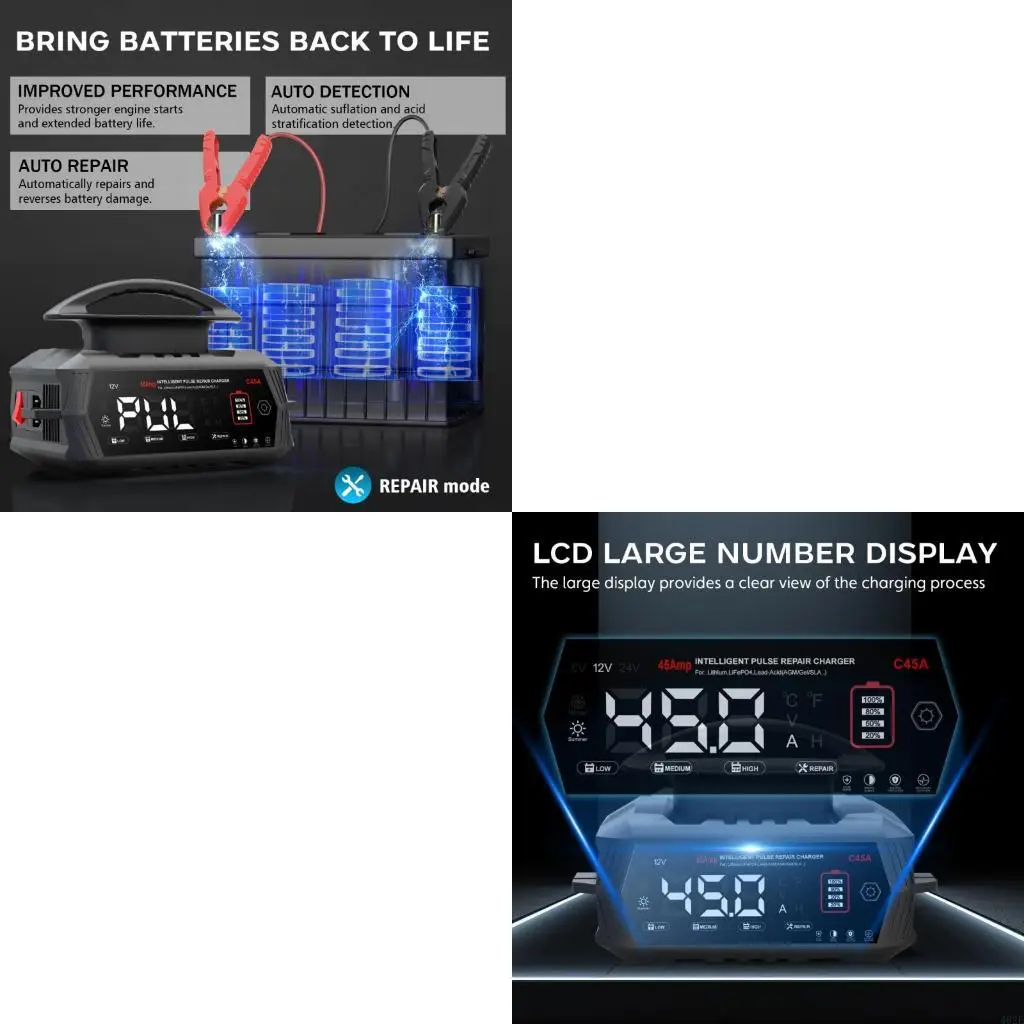 462E Intelligent 6V 12V 24V Battery Maintainer With Multiple Safety Features