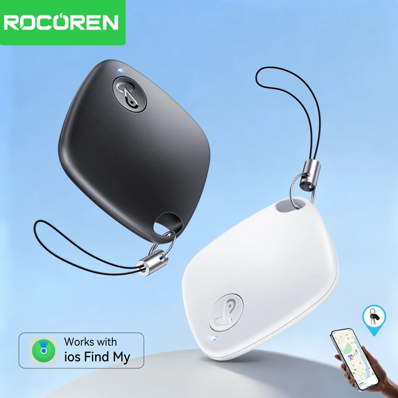 

Rocoren Finder Security SmartTrack Link Smart Tag With Apple Find Key Bluetooth GPS Tracker For Car Key Pet Kids MFi Finder IOS