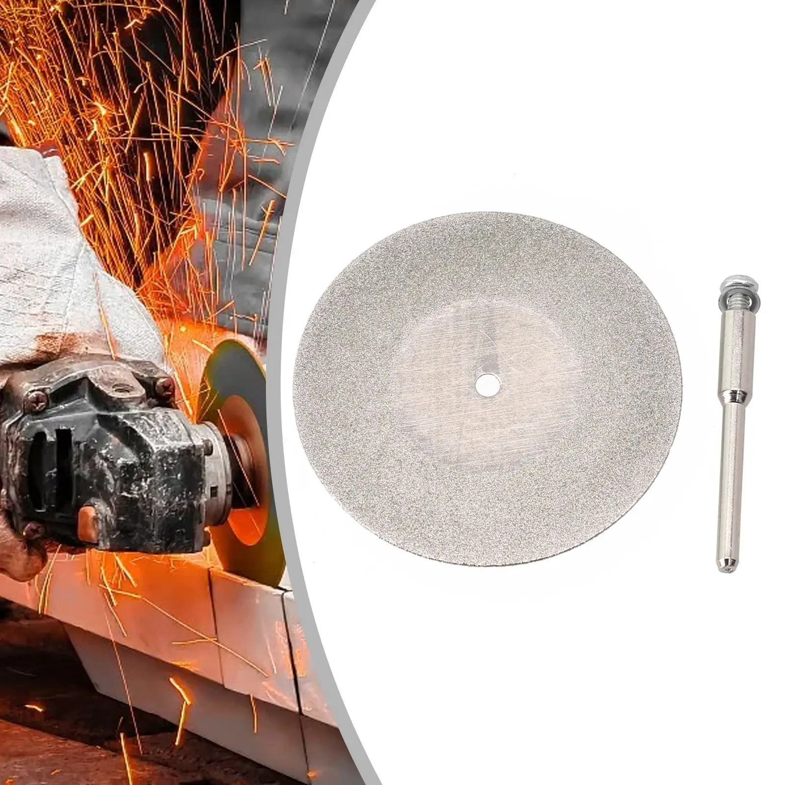 Cutting Wheel Blade Grinding Disc Workshop Gem Jade Kits Rotary Tool Metal Silver Metal Set 2pcs 40/50/60mm New