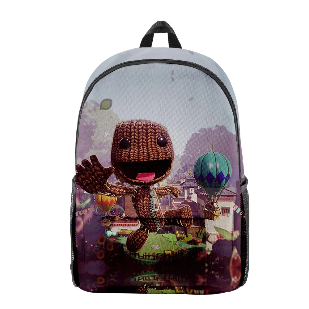 Mochila infantil de anime sackboy-harajuku, mochila escolar unissex para meninos, mochila casual, nova