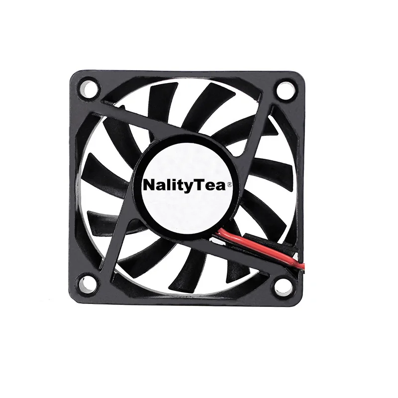 2 Pieces Nality Tea DC 5V/12V/24V Sleeve&Dual Ball Bearing 60mm 6cm 60x60x10mm Cooling Fan 6010 Brushless Cooling Cooler Fan