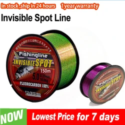 120m 150m lenza da pesca in Nylon Spot invisibile 0.14mm-0.50mm linea di macchie Super resistente linea rivestita in fluorocarbonio strumenti per filo da pesca